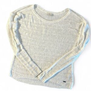 Vtg Abercrombie & Fitch Y2K Women's White Sweater Bella Swan Genuine 2000s